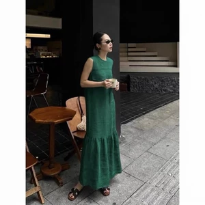 𝗟𝘂𝗰𝗮𝘀 - | Đầm Linen xuông đuối cá BEELY