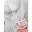 HT238 Áo choàng ngủ sexy tay dài, áo choàng dáng dài ren xuyên thấu mềm mại gợi cảm HT238
