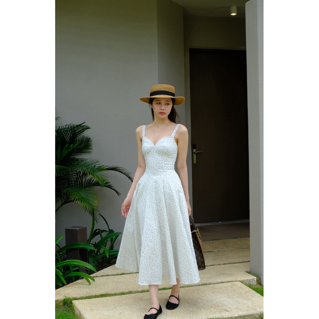 Coco dress váy hai dây công chúa tùng phồng dáng lửng