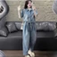 DX_ Set công sở, set bộ nữ, đồ Jean, set Quảng châu áo sơ mi cổ bẻ tay ngắn kèm quần suông