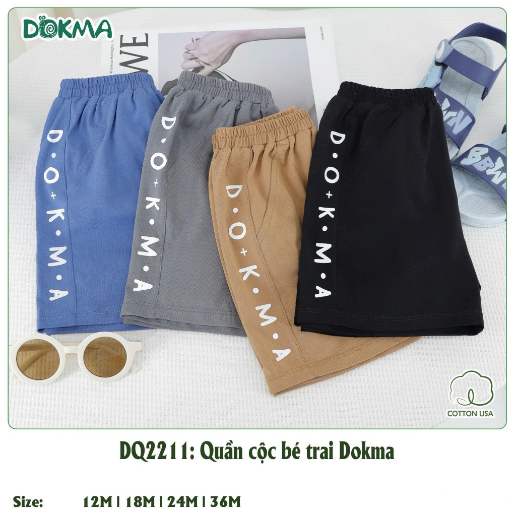 (9-13 kg, 9-36M) Quần Cộc Bé Trai Dokma DQ2038 DQ2211 DQ2852 DQ2183 DQ2209
