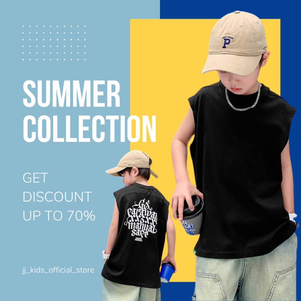 Áo Thun Ngắn Tay Mùa Hè Cho Bé Trai, Bé Gái In Hình Năng Động, Cổ Tròn | JJ Kids Fashion