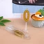 Hộp 100 Nến Số Nhũ Vàng Đồng Trang Trí Bánh Kem DUHA 044