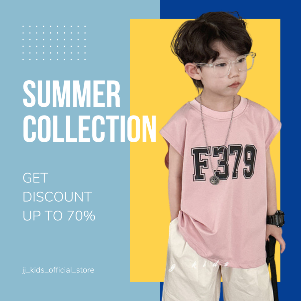 Áo Thun Ngắn Tay Mùa Hè Cho Bé Trai, Bé Gái In Hình Năng Động, Cổ Tròn | JJ Kids Fashion