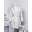 HT245 Áo choàng ngủ lụa sexy tay loe sang chảnh, áo choàng phối ren quyến rũ HT245