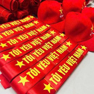 Băng Đô Đeo Đầu Cổ Vũ đi bão  đeo đầu Tôi yêu Việt Nam