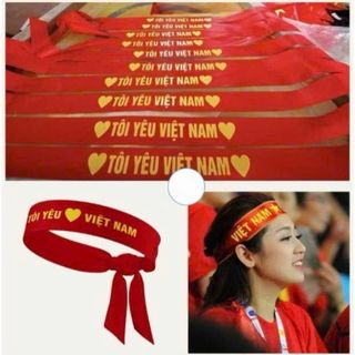 Băng Đô Đeo Đầu Cổ Vũ đi bão  đeo đầu Tôi yêu Việt Nam