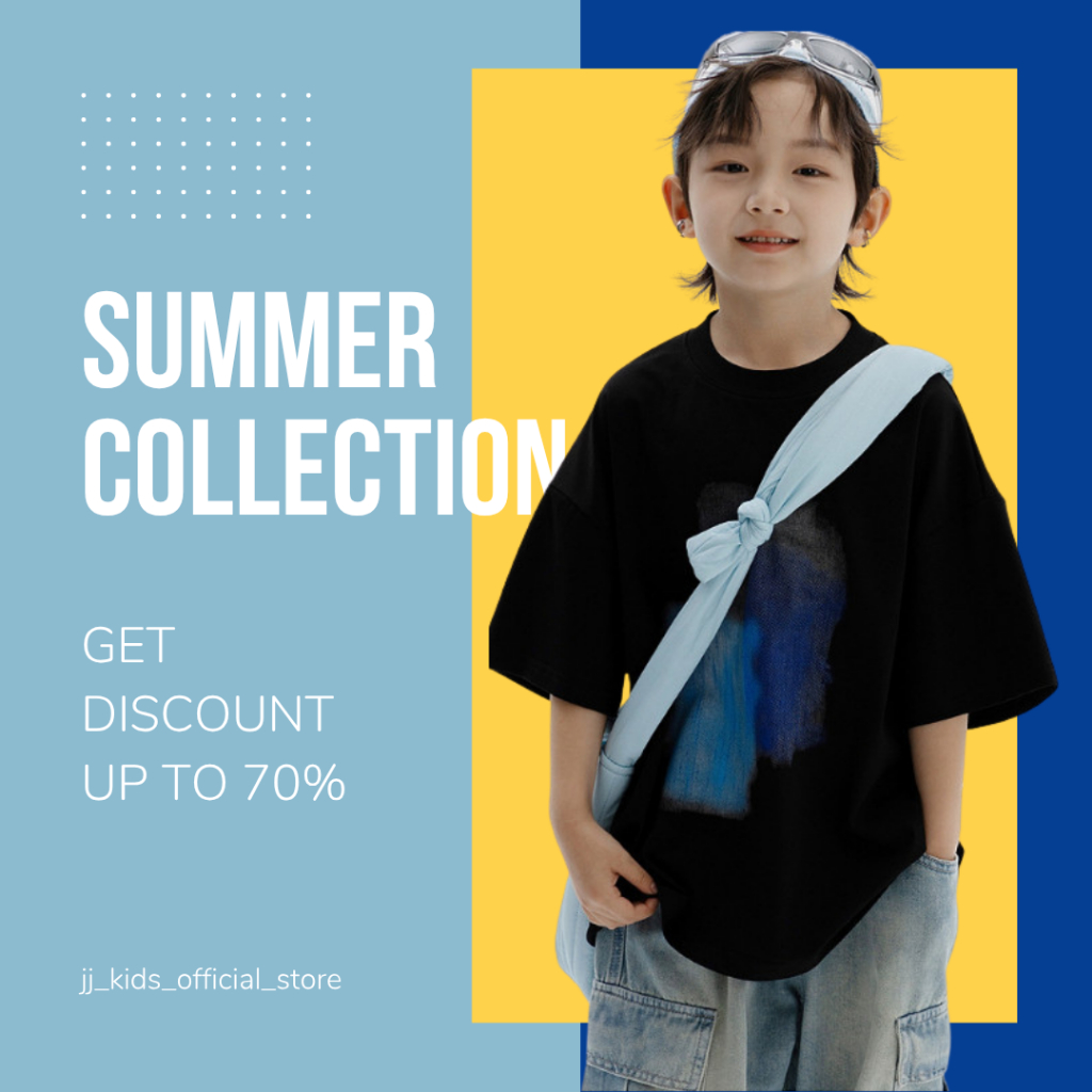 Áo Thun Ngắn Tay Mùa Hè Cho Bé Trai, Bé Gái In Hình Năng Động, Cổ Tròn B547 | JJ Kids Fashion