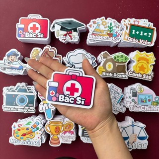 Bộ bốc thôi nôi hướng nghiệp cho bé (18 Món), Chất liệu Formex