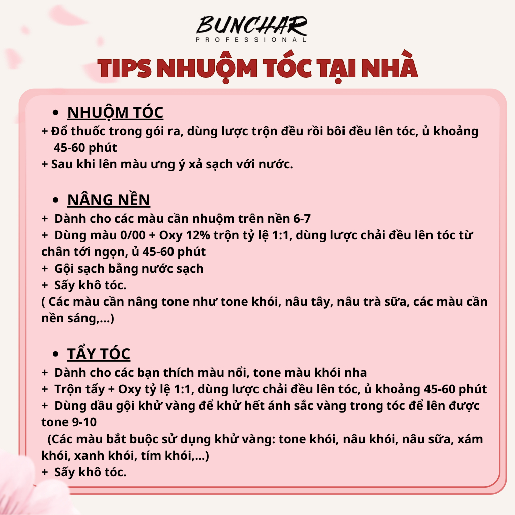 Dầu Gội Nhuộm Tóc thời trang tại nhà, nhuộm tóc dạng bọt chiết xuất thiên nhiên 20 Màu Hot Trend