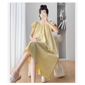 Váy Bầu Mùa Hè Babydoll Thiết Kế Trẻ Trung Xinh Đẹp Thời Trang