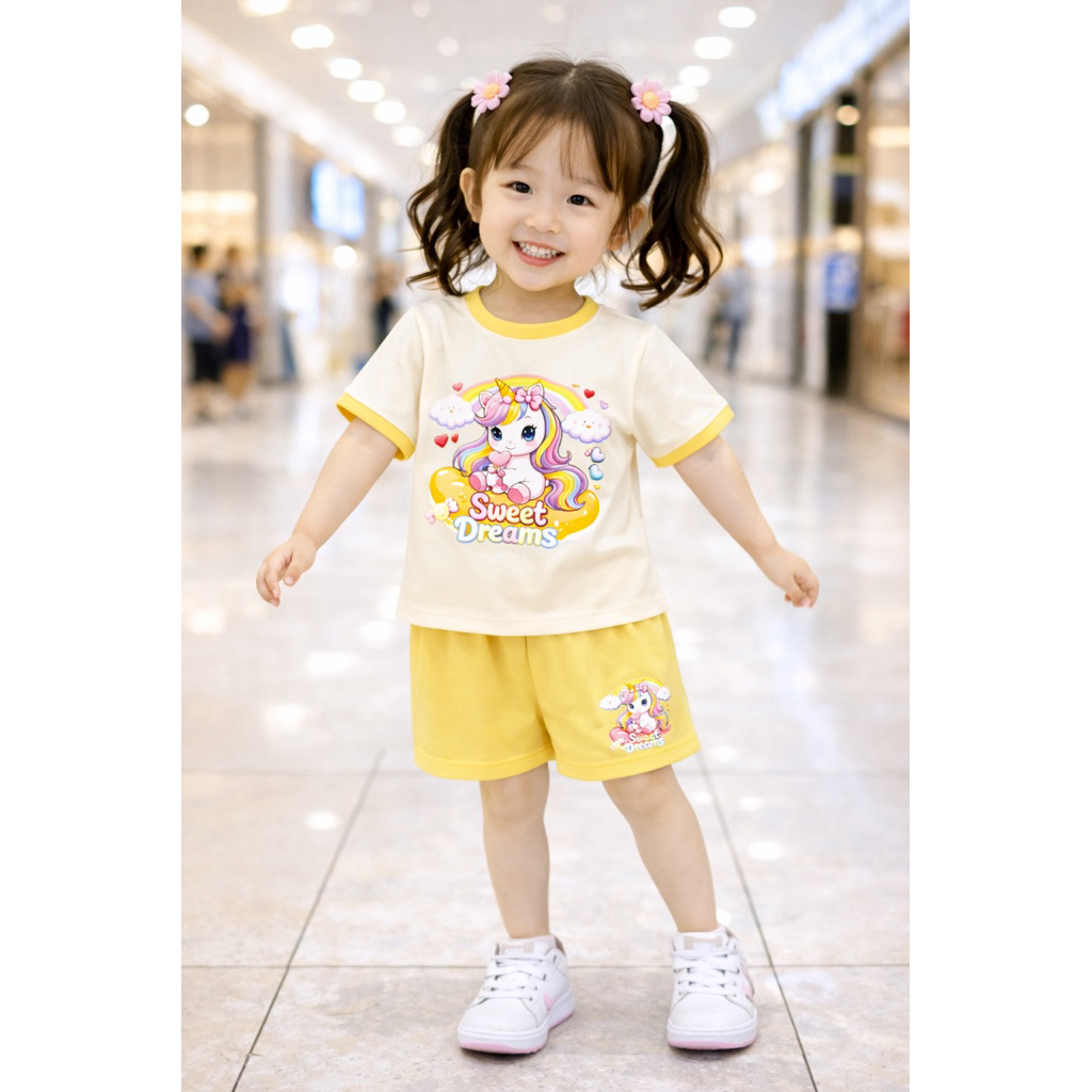 Bộ Đùi bé gái vải cotton 100% cho bé 8-20kg ( tặng kèm 10cái  khẩu trang )