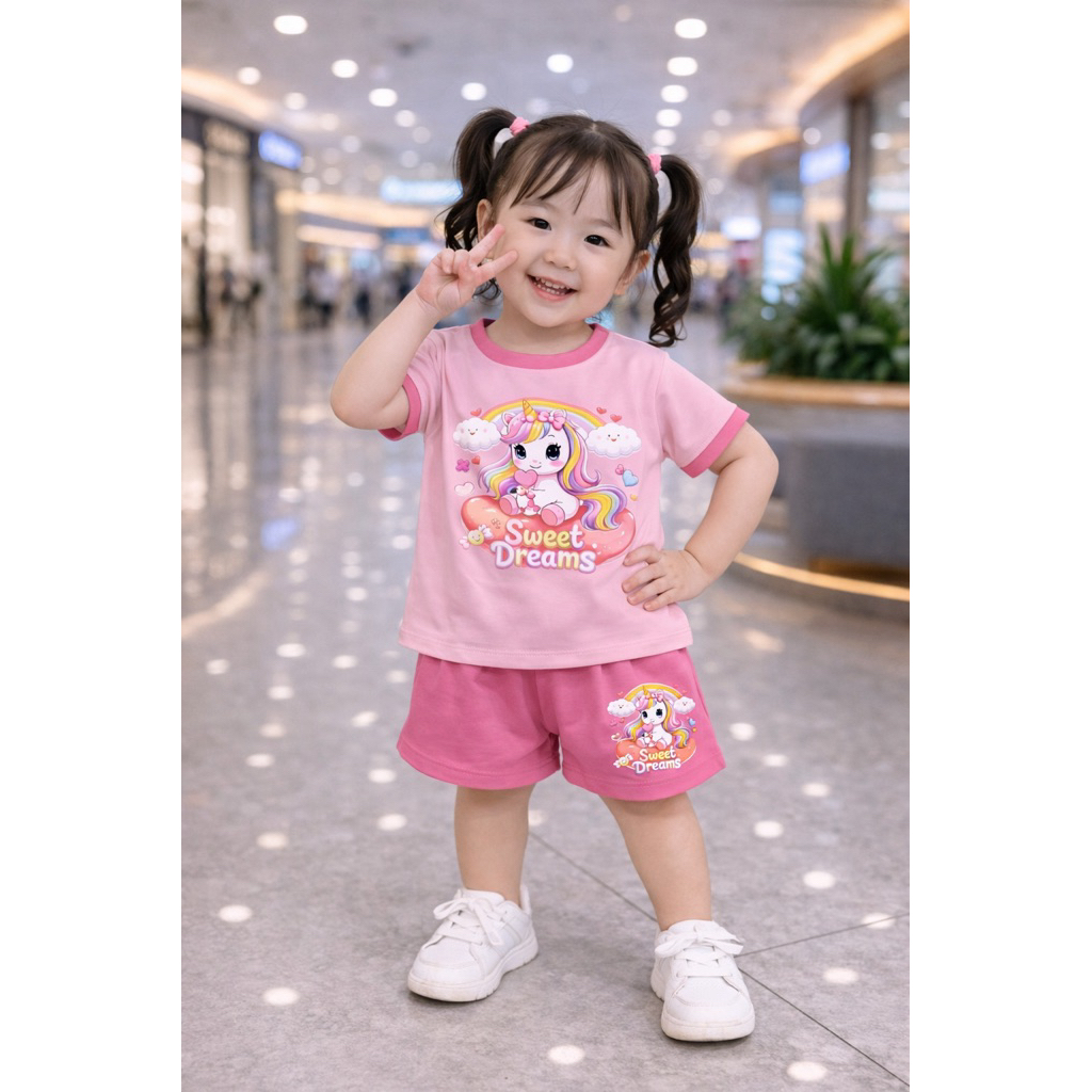 Bộ Đùi bé gái vải cotton 100% cho bé 8-20kg ( tặng kèm 10cái  khẩu trang )