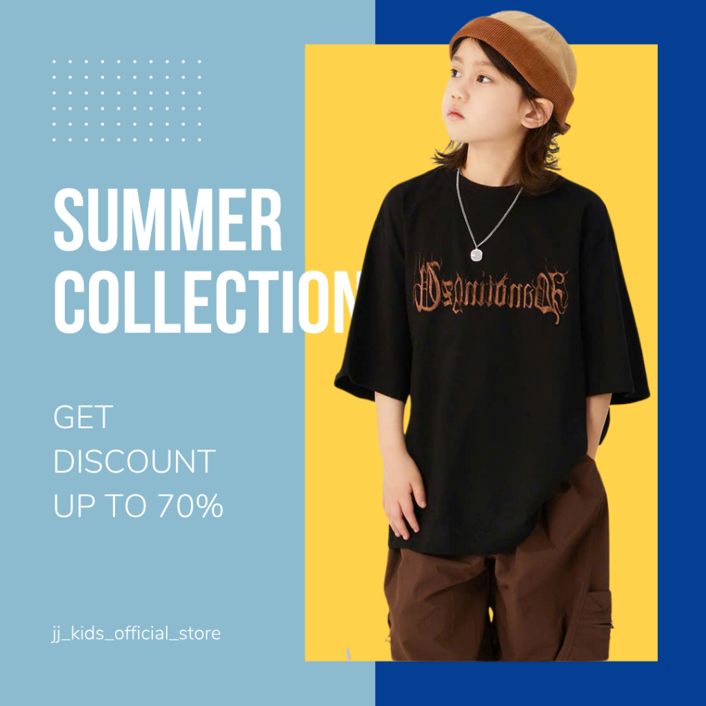 Áo Thun Ngắn Tay Mùa Hè Cho Bé Trai, Bé Gái In Hình Năng Động, Cổ Tròn B651 | JJ Kids Fashion