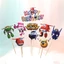 Combo 10 Set Cắm Giấy Du Hành Vũ Trụ, Cảnh Sát Trang Trí Bánh Kem Sinh Nhật DUHA 071