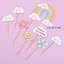 Rẻ Vô Địch - Set Cắm Giấy Sáng Tạo, Cầu Vồng - Trang Trí Bánh Sinh Nhật, Bánh Kem DUHA 074