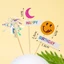 Bịch 10 Set Cắm Giấy Lấp Lánh Ngôi Sao - Trang Trí Bánh Sinh Nhật, Bánh Kem DUHA 075