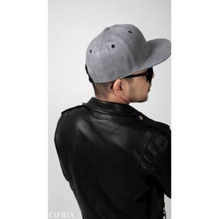 RecklessCapman - Mũ Snapback Màu Đen Trơn Hiphop CM148 Chất Liệu Vải Da Lộn Freesize Phù Hợp Nam Nữ