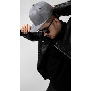 RecklessCapman - Mũ Snapback Màu Đen Trơn Hiphop CM148 Chất Liệu Vải Da Lộn Freesize Phù Hợp Nam Nữ
