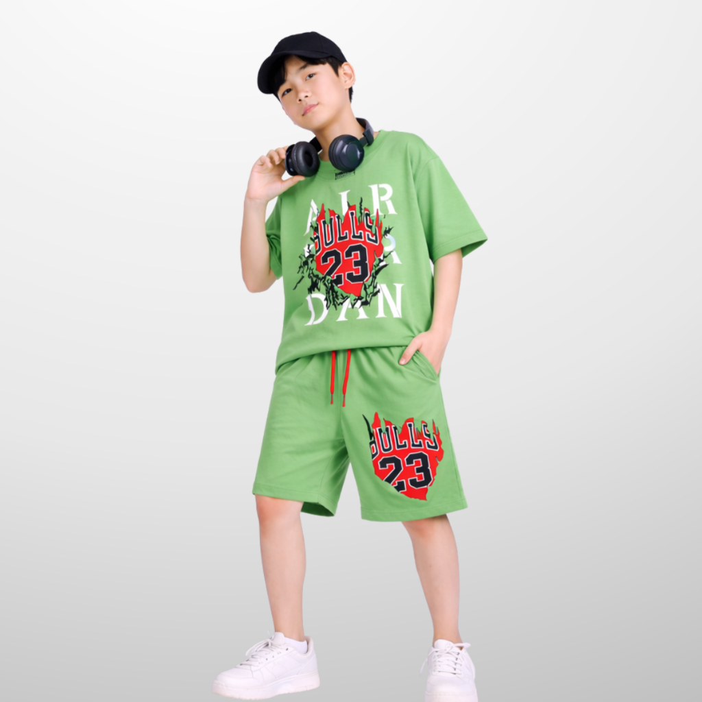 Set bộ bé trai mùa hè – Đồ bộ bé trai áo thun quần short cotton co giãn, thoáng mát, năng động 4-14 tuổi - B101 | JJ Kid