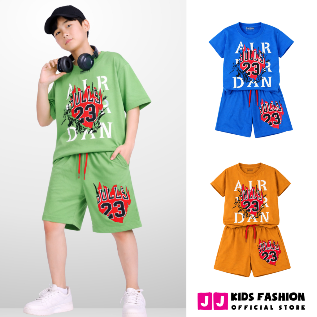 Set bộ bé trai mùa hè – Đồ bộ bé trai áo thun quần short cotton co giãn, thoáng mát, năng động 4-14 tuổi - B101 | JJ Kid