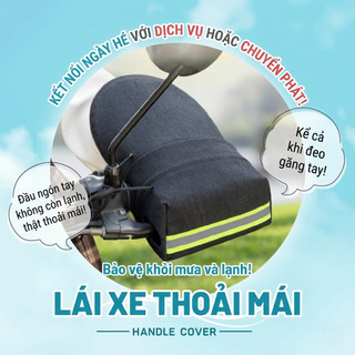 Bao Tay Lái Xe Máy 1 Cặp | Chống Nắng Chống Mưa | Chắn Gió Giữ Ấm Êm Tay Dễ Cầm Lái An Toàn
