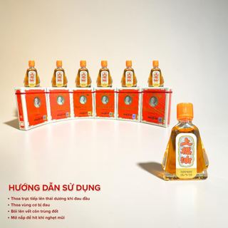 [Chính Hãng] Dầu Gió Thái Lan đỏ ông già Siang Pure Oil Formula I chai 7ml date 2030