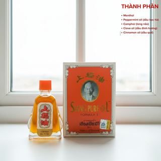 [Chính Hãng] Dầu Gió Thái Lan đỏ ông già Siang Pure Oil Formula I chai 7ml date 2030