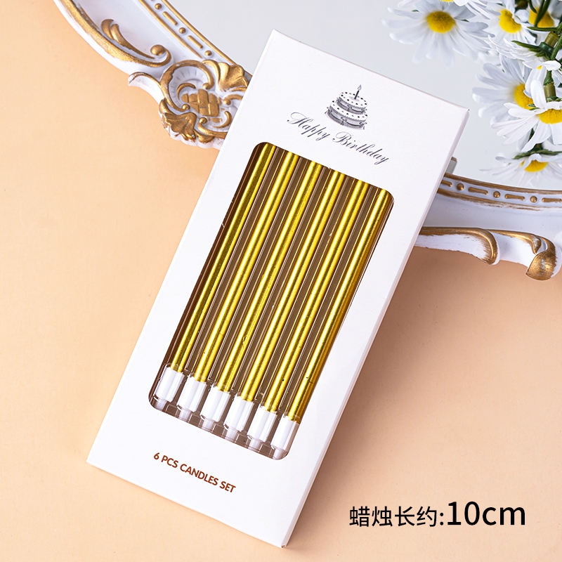 Combo 10 Vỉ Nến Sinh Nhật Nến Nến Bút Chì Nhiều Màu Sáp Cao Cấp Không Mùi Trang Trí Bánh Kem - Bánh Sinh Nhật DUHA 099