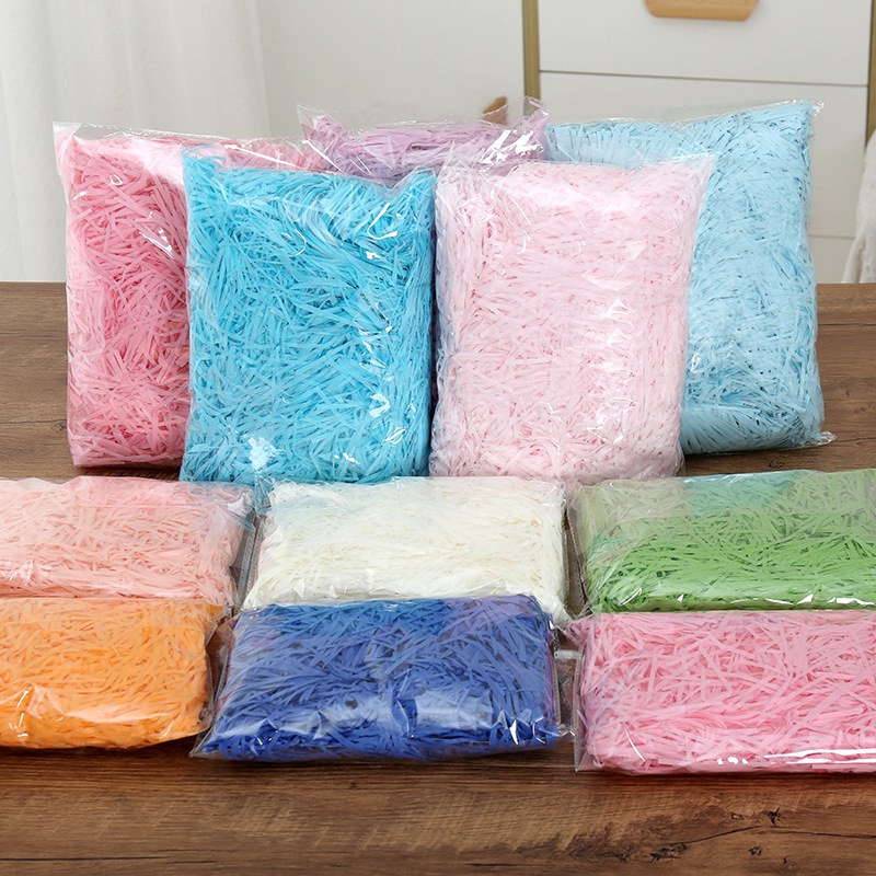 Túi 100g Giấy Rơm Giấy Vụn Giấy Nến Lót Hộp Quà Tặng DUHA 109