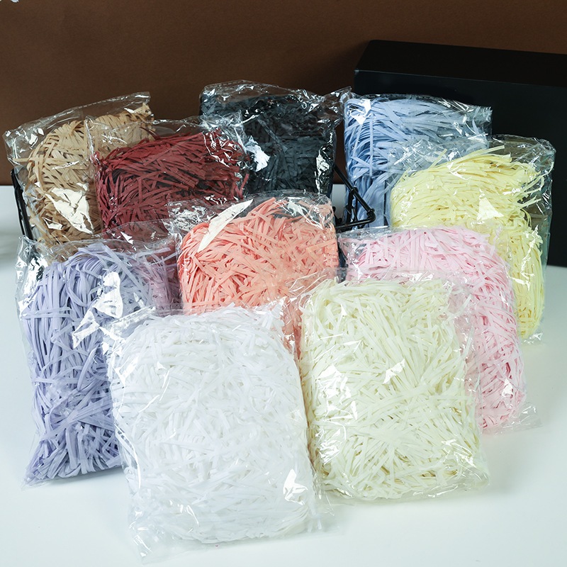 Túi 100g Giấy Rơm Giấy Vụn Giấy Nến Lót Hộp Quà Tặng DUHA 109