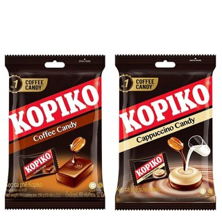 [Combo 1-2-4] Kẹo Kopiko Vị Cà Phê & Cà Phê Sữa - Bịch 140g (40 viên)