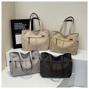 Túi tote vải Canvas bố kiểu Nhật dung tích lớn – túi đeo vai/xách tay nữ đi học, mẫu mới_Bags House