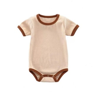 Body Sơ Sinh Cotton Gân Mềm Mịn Cao Cấp – Thoáng Mát Cho Bé, Nhiều Màu Pastel Dễ Thương