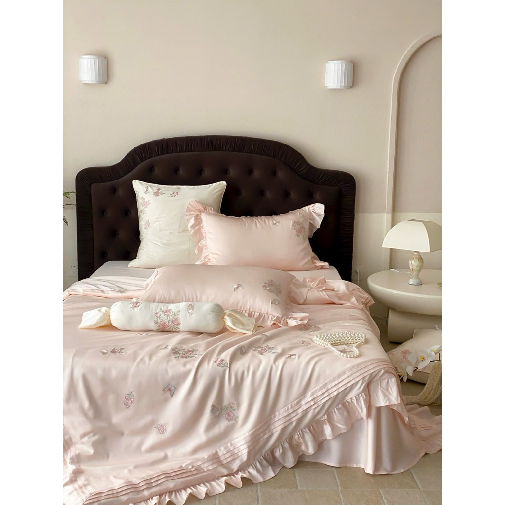 BÁN CHẠY 4- Bộ chăn ga gối tencel chăn hè MemMinbedding Luxury mềm mại êm ái thoáng khí phong cách trang nhã tinh tế