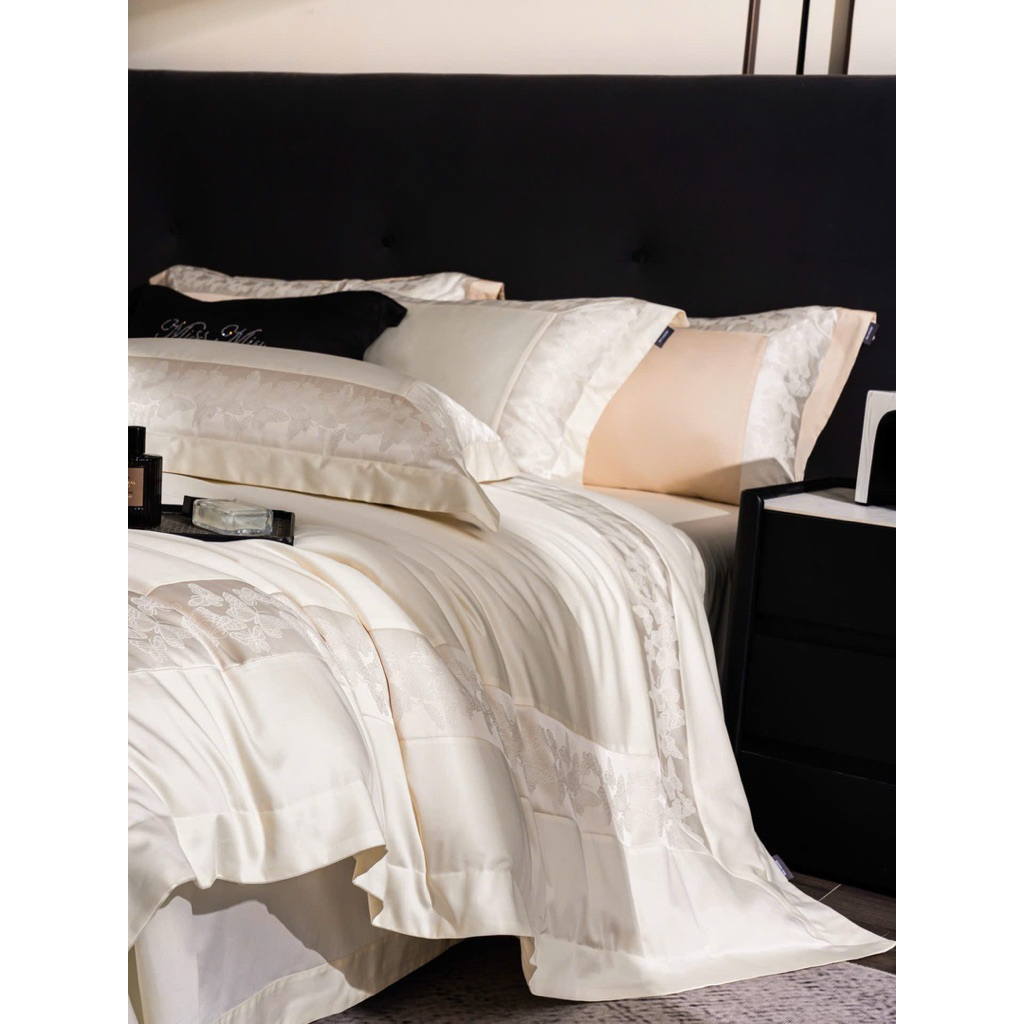 BÁN CHẠY 4- Bộ chăn ga gối tencel chăn hè MemMinbedding Luxury mềm mại êm ái thoáng khí phong cách trang nhã tinh tế