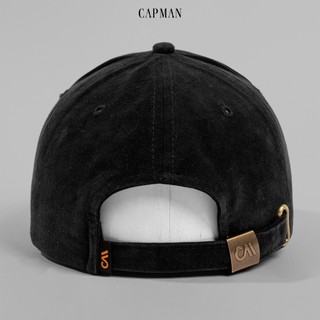 RecklessCapman Mũ Lưỡi Trai Jean Wash Rách Màu Đen Nón $ Unisex Freesize Thêu Logo $ Không Kích Ứng
