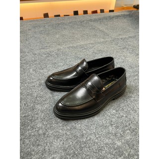 Giày lười nam da bò pennyloafer chính hãng FTTLeather, giày tây nam tăng chiều cao size to 45 F0303