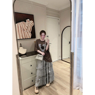 •𝙆𝙞𝙣𝙜𝙨𝙝𝙤𝙥𝙗𝙚𝙖𝙪𝙩𝙮•Áo Phông Gấu Trái Tim Nâu QC