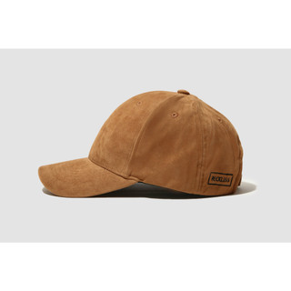 RecklessCapman Mũ Lưỡi Trai Ballcap Màu Nâu Đất Vải Da Lộn Freesize 58cm Khóa sau điều chỉnh dễ dàng