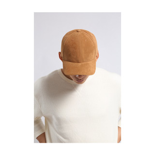 RecklessCapman Mũ Lưỡi Trai Ballcap Màu Nâu Đất Vải Da Lộn Freesize 58cm Khóa sau điều chỉnh dễ dàng