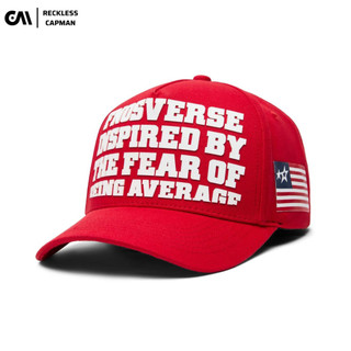 RecklessCapman Mũ Lưỡi Trai FNOS l NÓN _US AVERAGE_ TRUCKER HAT - RED - HW5 l FNOSVERSE INSPIRED BY
