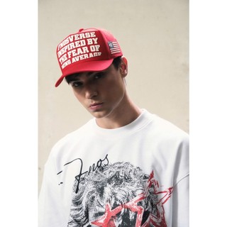 RecklessCapman Mũ Lưỡi Trai FNOS l NÓN _US AVERAGE_ TRUCKER HAT - RED - HW5 l FNOSVERSE INSPIRED BY