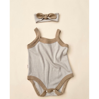 Body 2 dây bản to chất liệu cotton waffle phong cách hàn quốc cho bé gái
