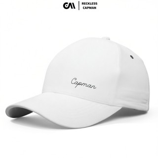 CapmanReckless Mũ Lưỡi Trai Basic Trơn Vải Dù In Logo Reckless Capman CM146 Freesize 58cm Nam Nữ