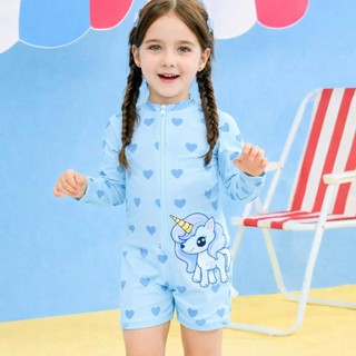 BK56 Đồ bơi bé gái liền thân họa tiết trái tim,bikini liền thân cho bé gái 12-40kg