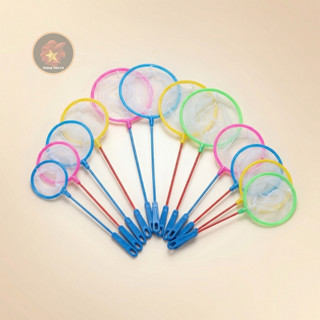Vợt Nano Lưới Siêu Mịn Vớt Cá Vớt Trứng Lọc Artemia Đủ Size Cán Kim Loại Cao Cấp Màu Ngẫu Nhiên