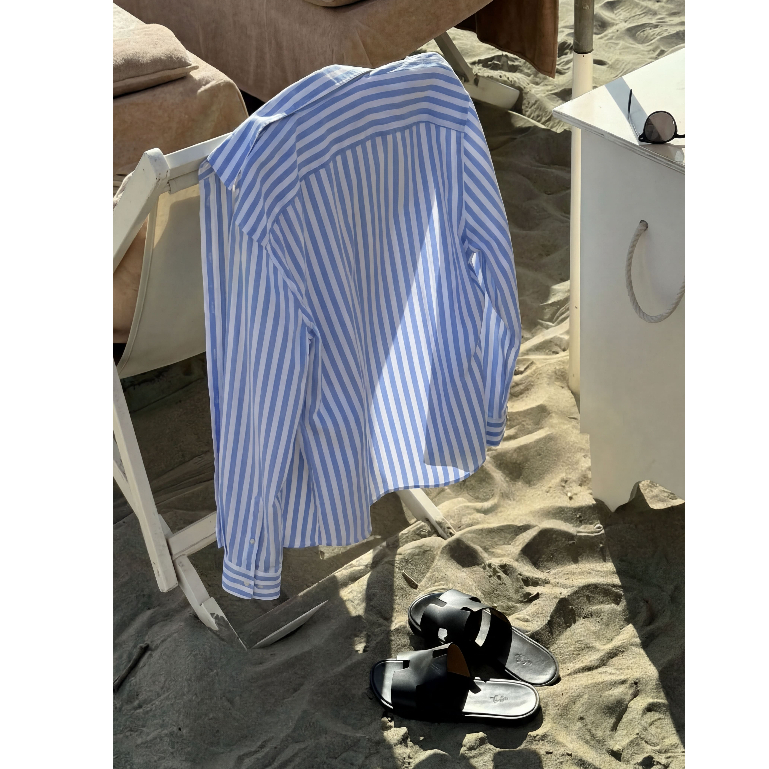[SALE 7/7] Áo Sơ Mi Nam Linen Sọc Xanh Form Rộng ZAAGAT Phù Hợp Mặc Dạo Phố Đi Biển Cho Nam Nữ