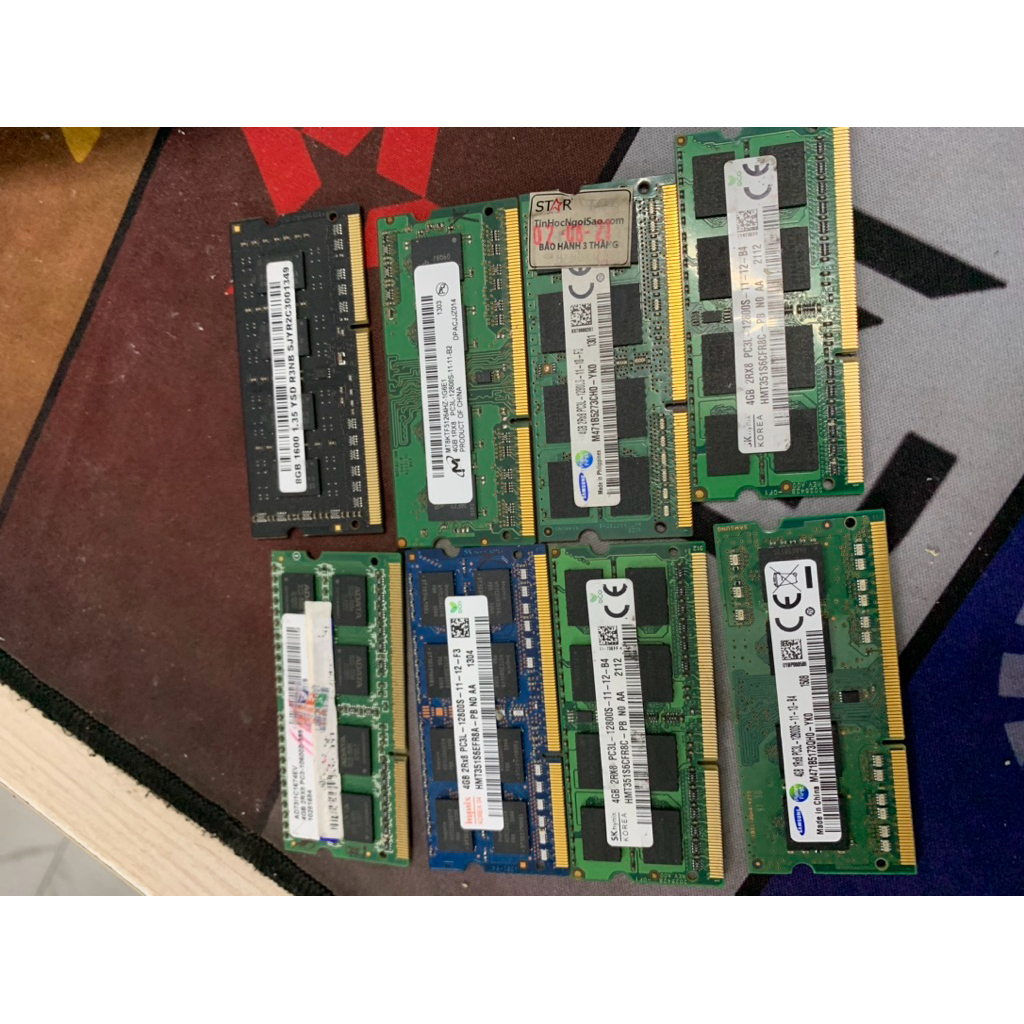 [Bảo Hành 5 Năm] Ram Laptop DDR3 DDR3L 4GB 8GB Bus 1600/1333 Samsung Hynix Zin Tháo Máy | BigBuy360 - bigbuy360.vn