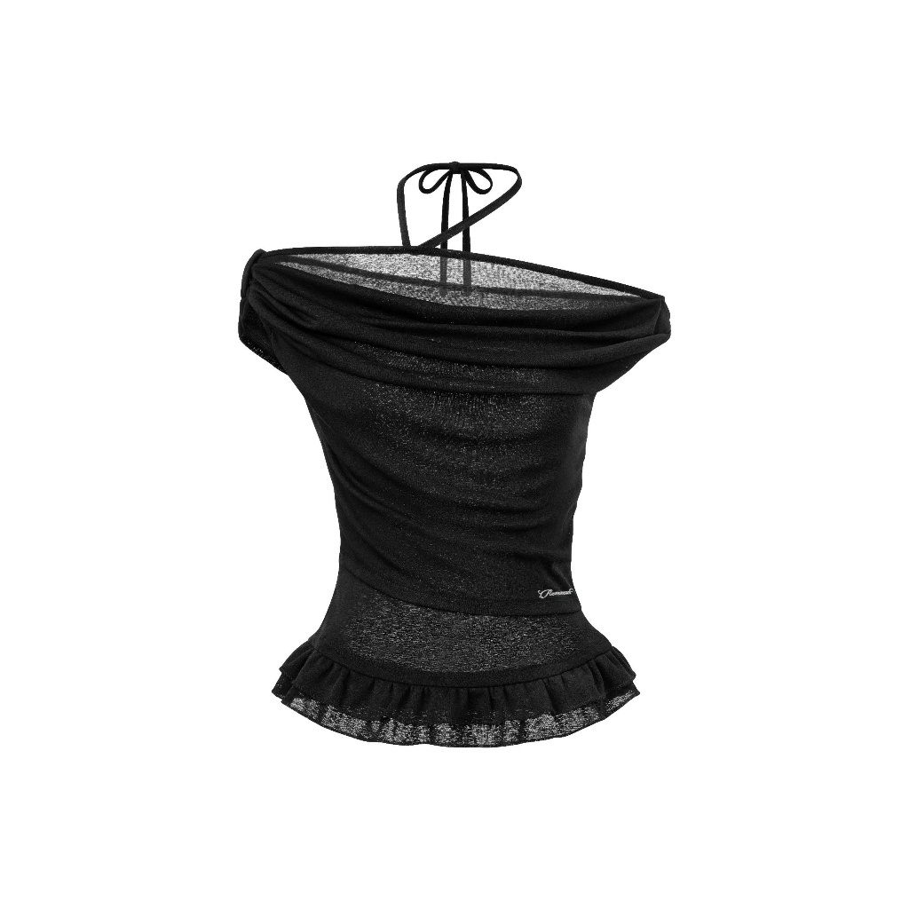 Yuna Top - Remmus | Áo cổ đổ xếp rũ trễ vai hack eo - BST DOLLY HOUSE